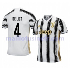 Maillot de Foot Juventus Matthijs de Ligt 4 Domicile 2020-21